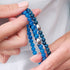 AAA Blue Agate | .925 Sterling Silver | Gemstone Bracelet